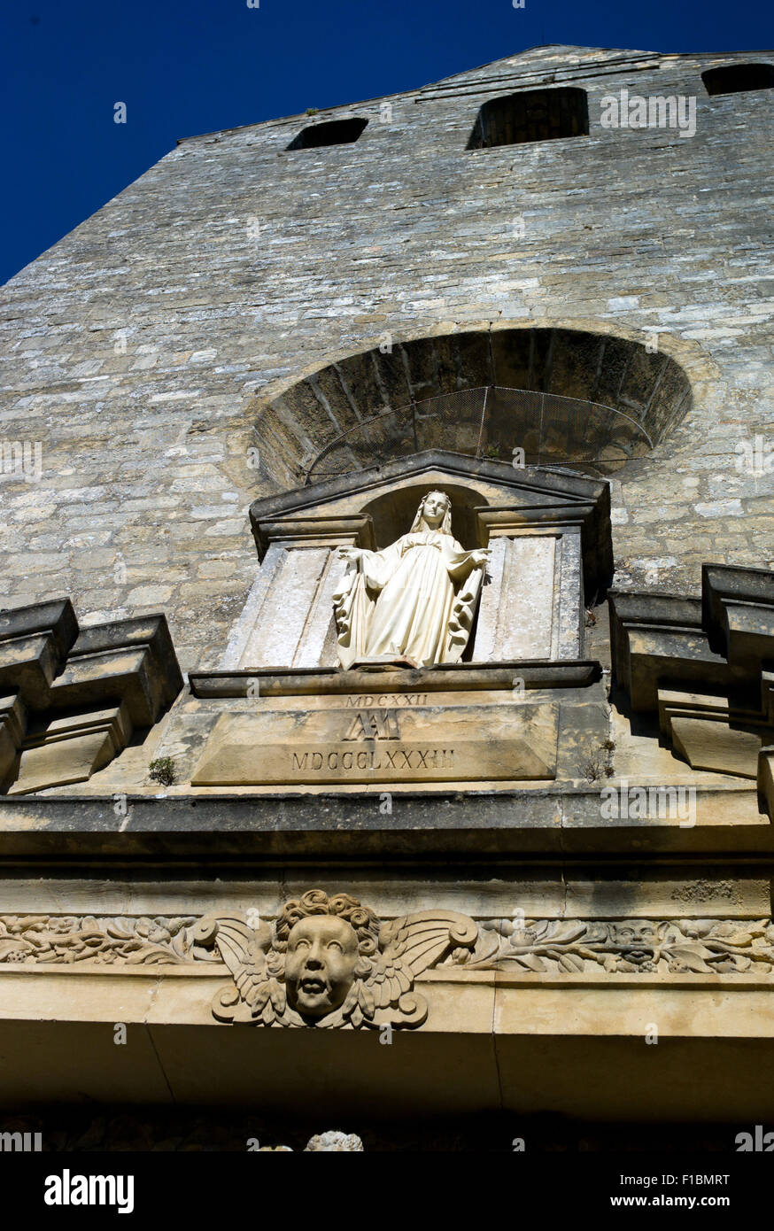 Eglise Notre-Dame de L'Assomption, Domme, Dordogne, Stockfoto