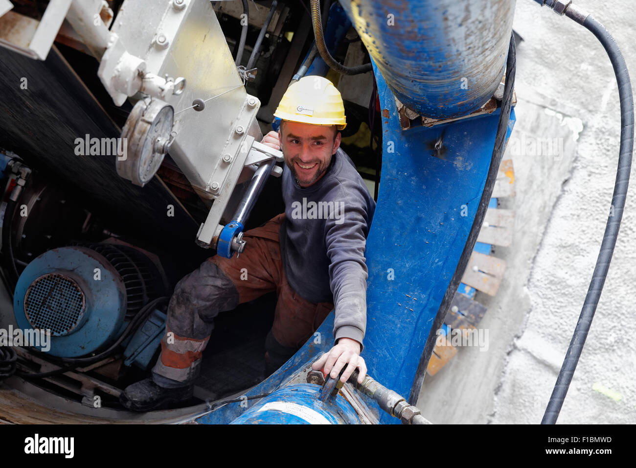 Berlin, Deutschland, Ausgrabung kombinierten Kanalisation Stockfoto