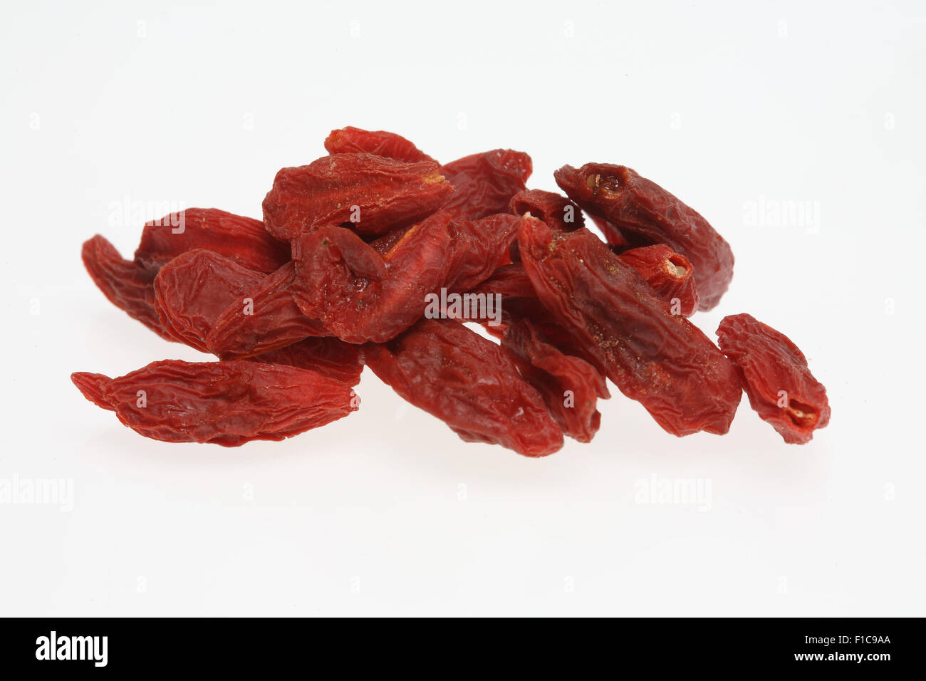 Goji-Beeren, Früchte Beeren und Heilpflanze Stockfoto