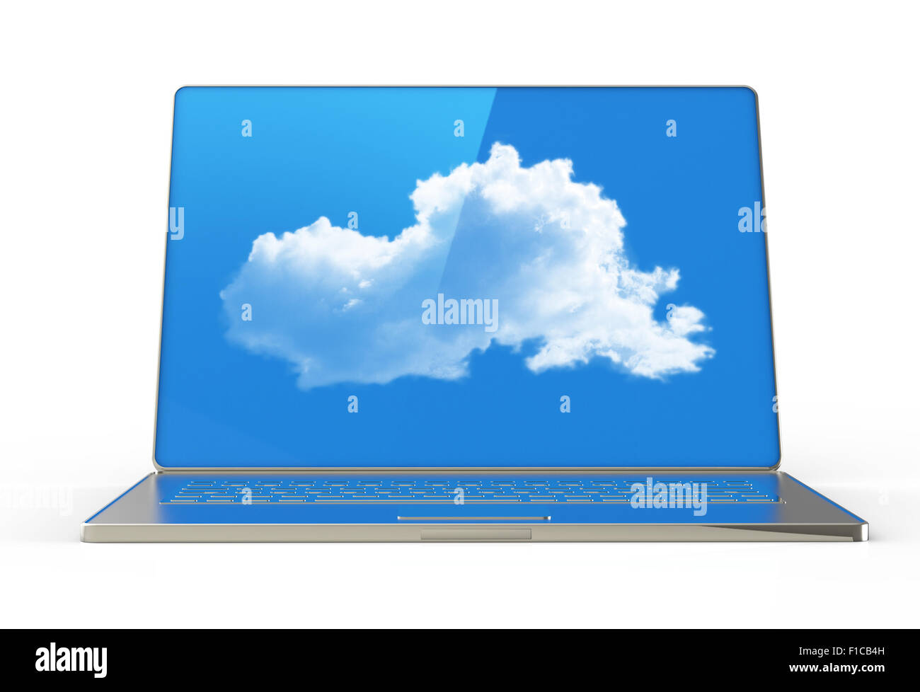 Cloud-computing 3D-Struktur als Konzept Stockfoto