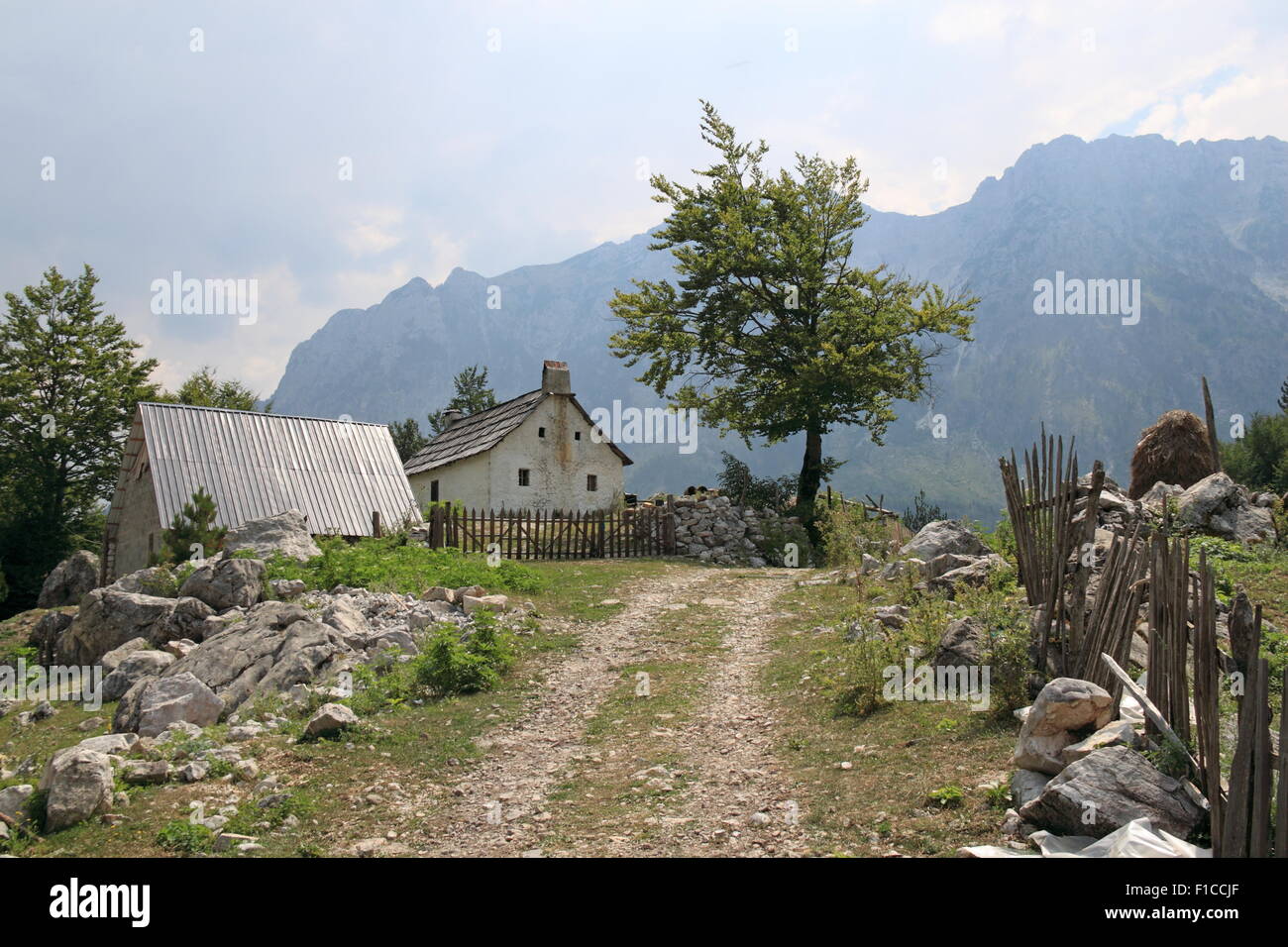 Kukaj, Valbona-Valley-Nationalpark, verfluchten Berge, Albanien, Balkan, Europa Stockfoto