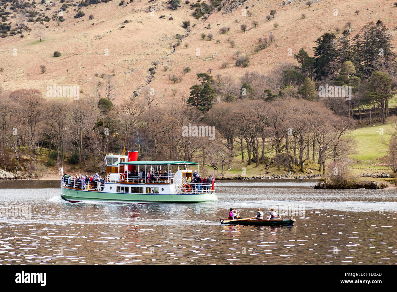 Western-Belle, eine Ullswater Dampfer, Lake Ullswater, Glenridding, Lake District, Cumbria, England Stockfoto