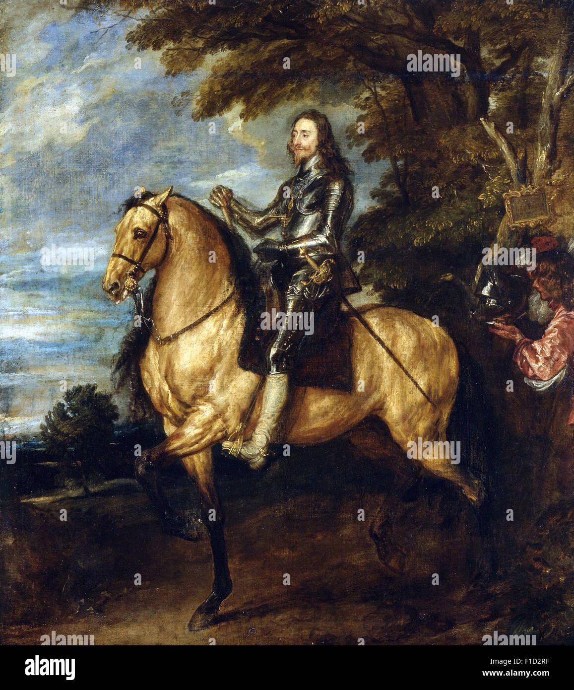 Anthony Van Dyck - Charles I auf dem Rücken der Pferde Stockfoto