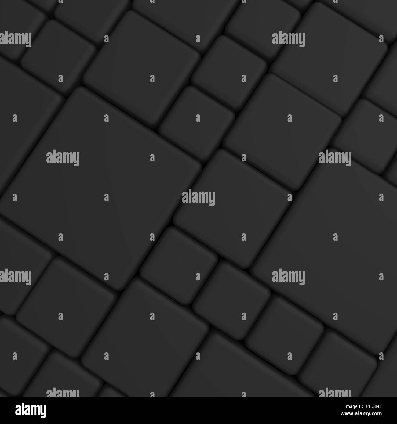 Würfel schwarz Kautschuk als Hintergrund Stockfoto