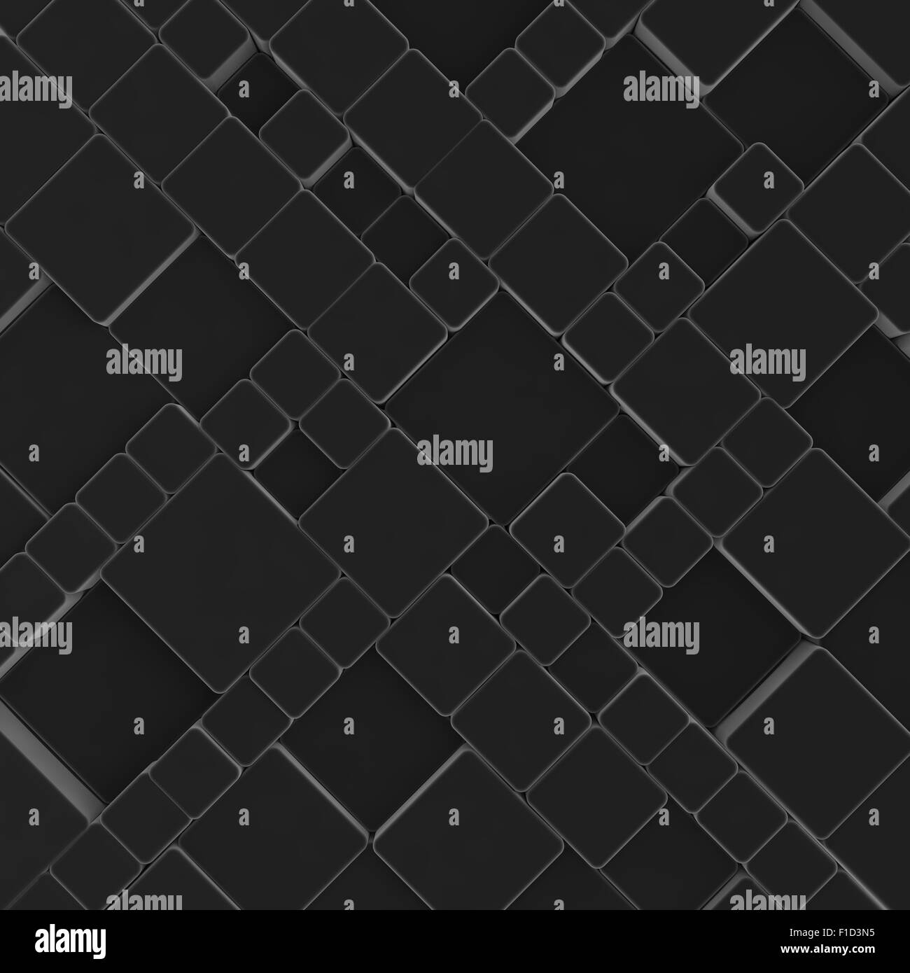 Würfel schwarz Kautschuk als Hintergrund Stockfoto