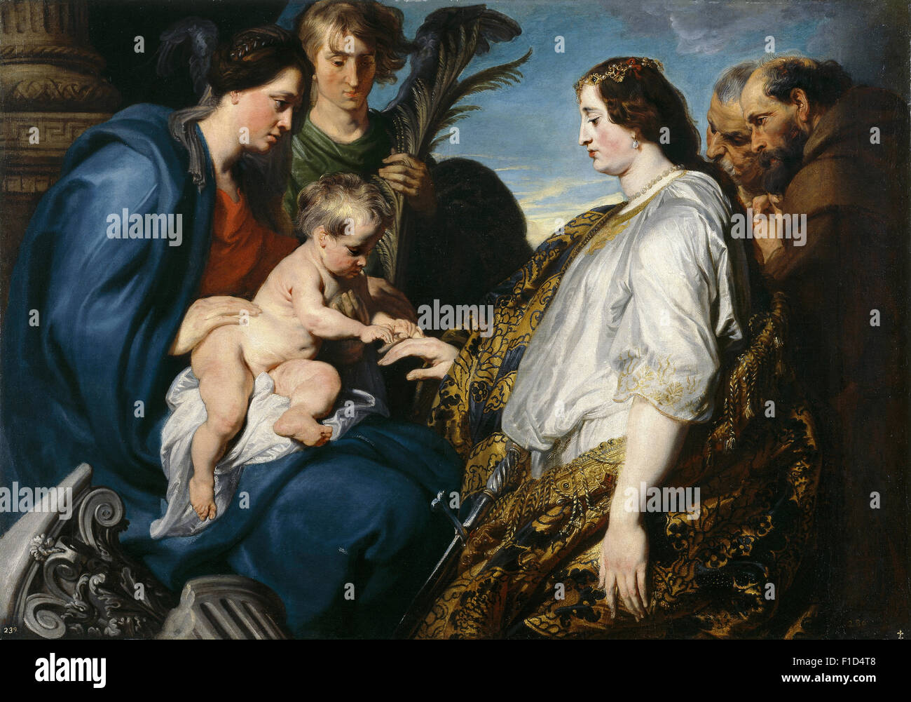 Anthony Van Dyck - The Mystic Verlobung der Heiligen Katharina Stockfoto