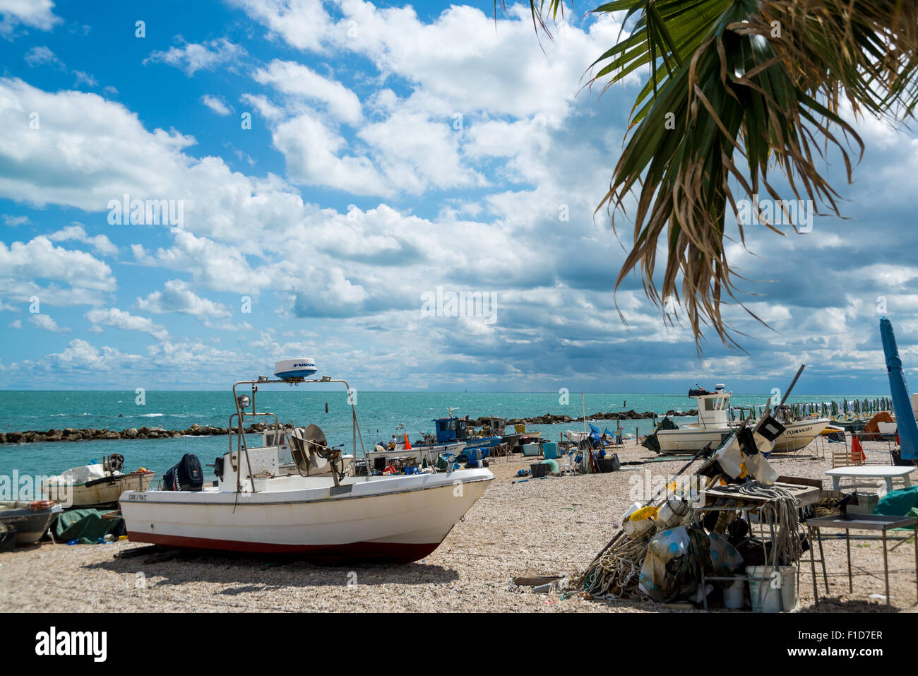 Seemann Schiffe in Numana, Marken, Italien Stockfoto