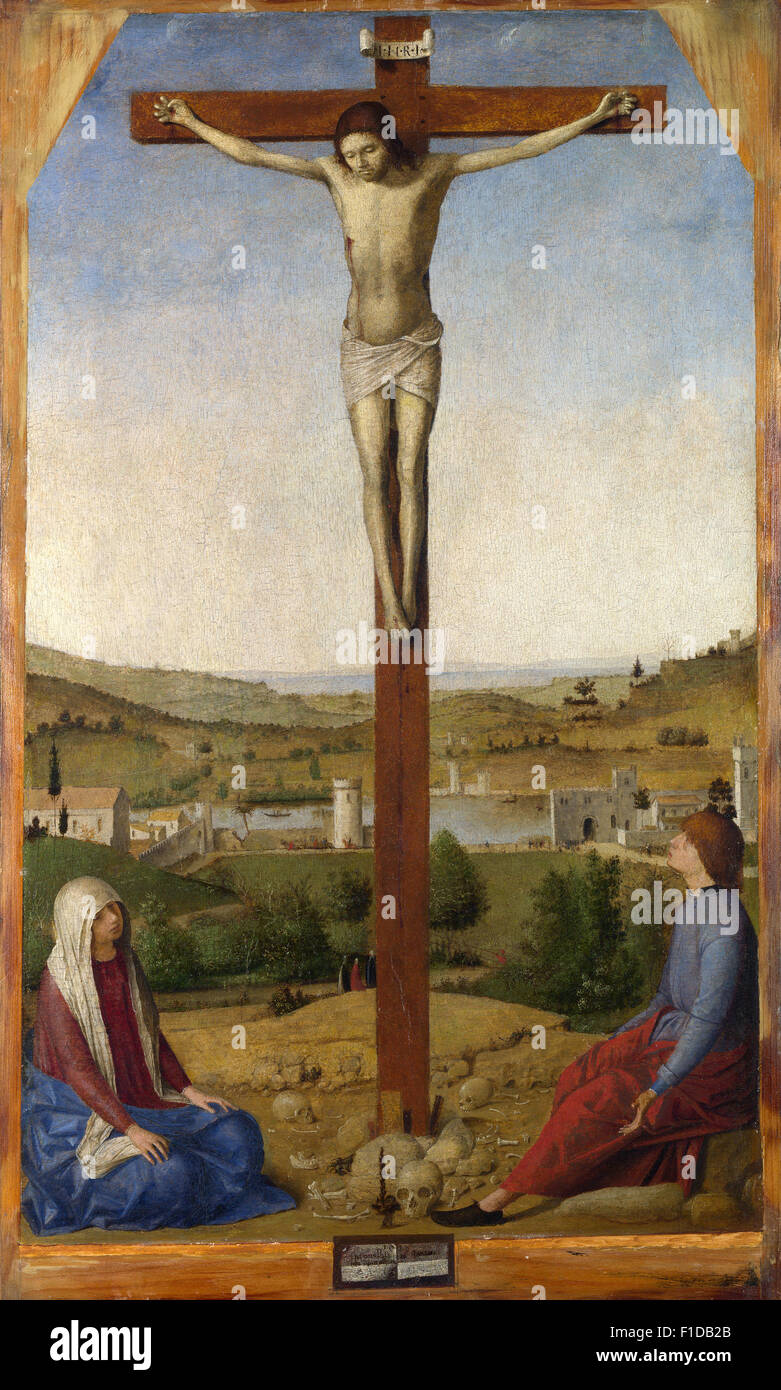 Antonello da Messina - Christus gekreuzigt Stockfoto