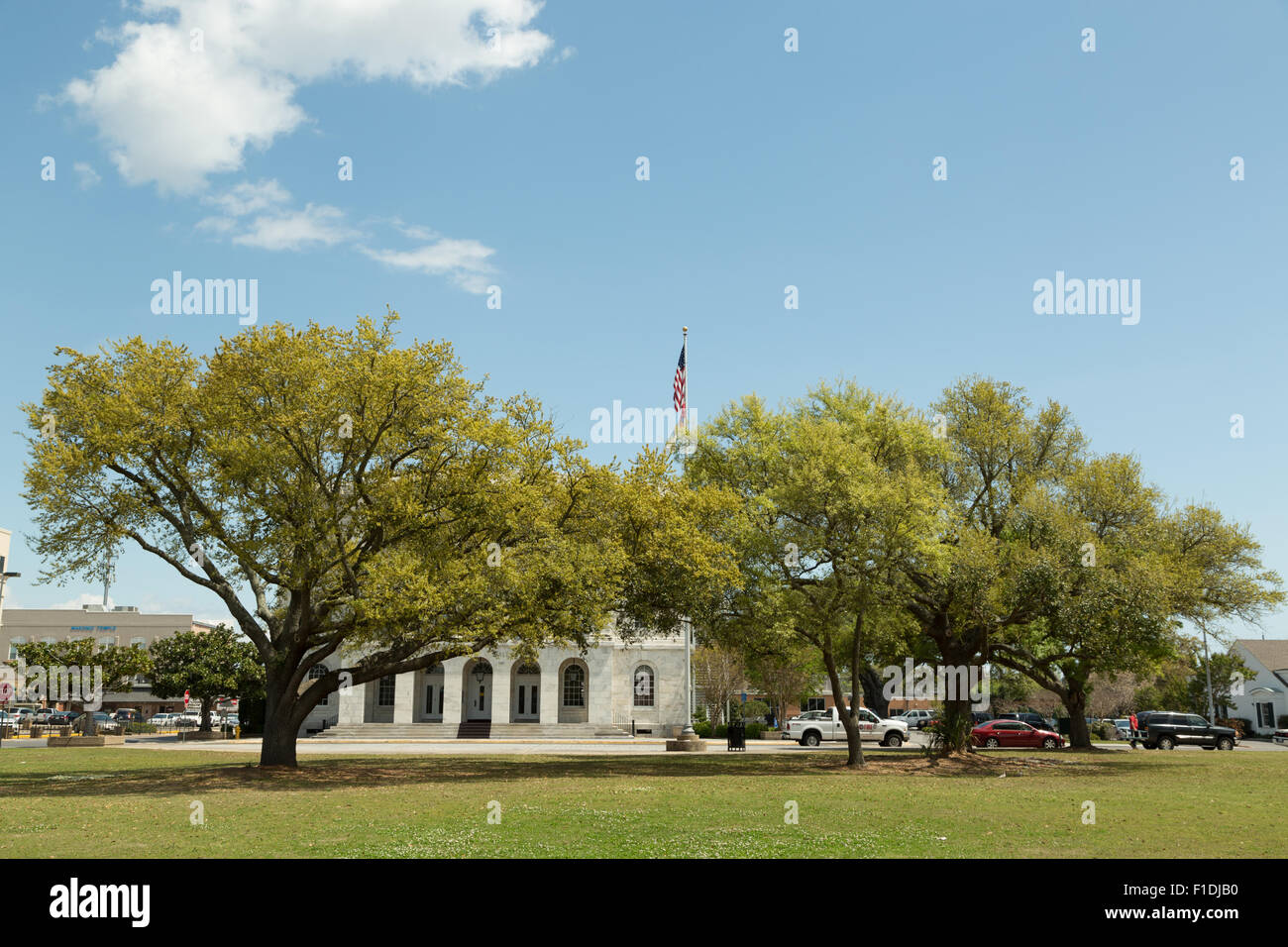 Ein Foto des Rathauses in der Innenstadt von Biloxi, Mississippi, Vereinigte Staaten. Stockfoto