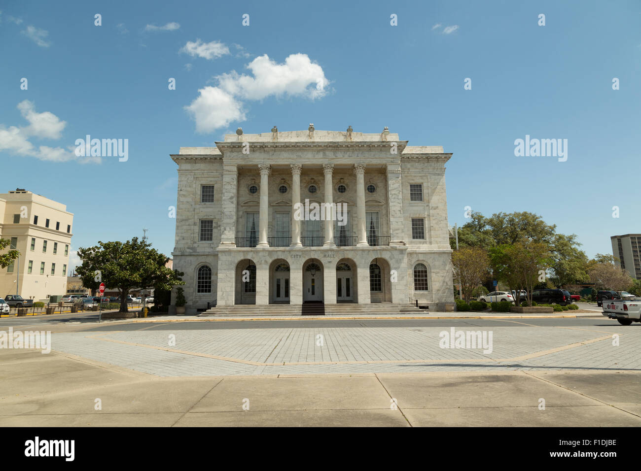 Ein Foto des Rathauses in der Innenstadt von Biloxi, Mississippi, Vereinigte Staaten. Stockfoto