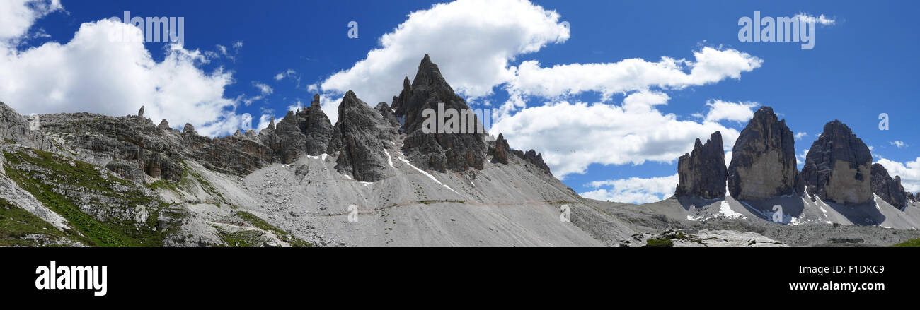 Tre Cime di Lavaredo Stockfoto