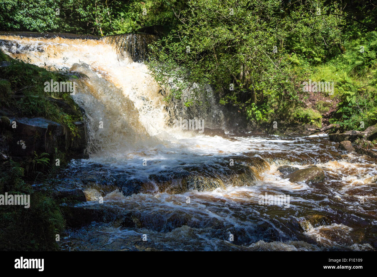 Brecon Wasserfälle Stockfoto