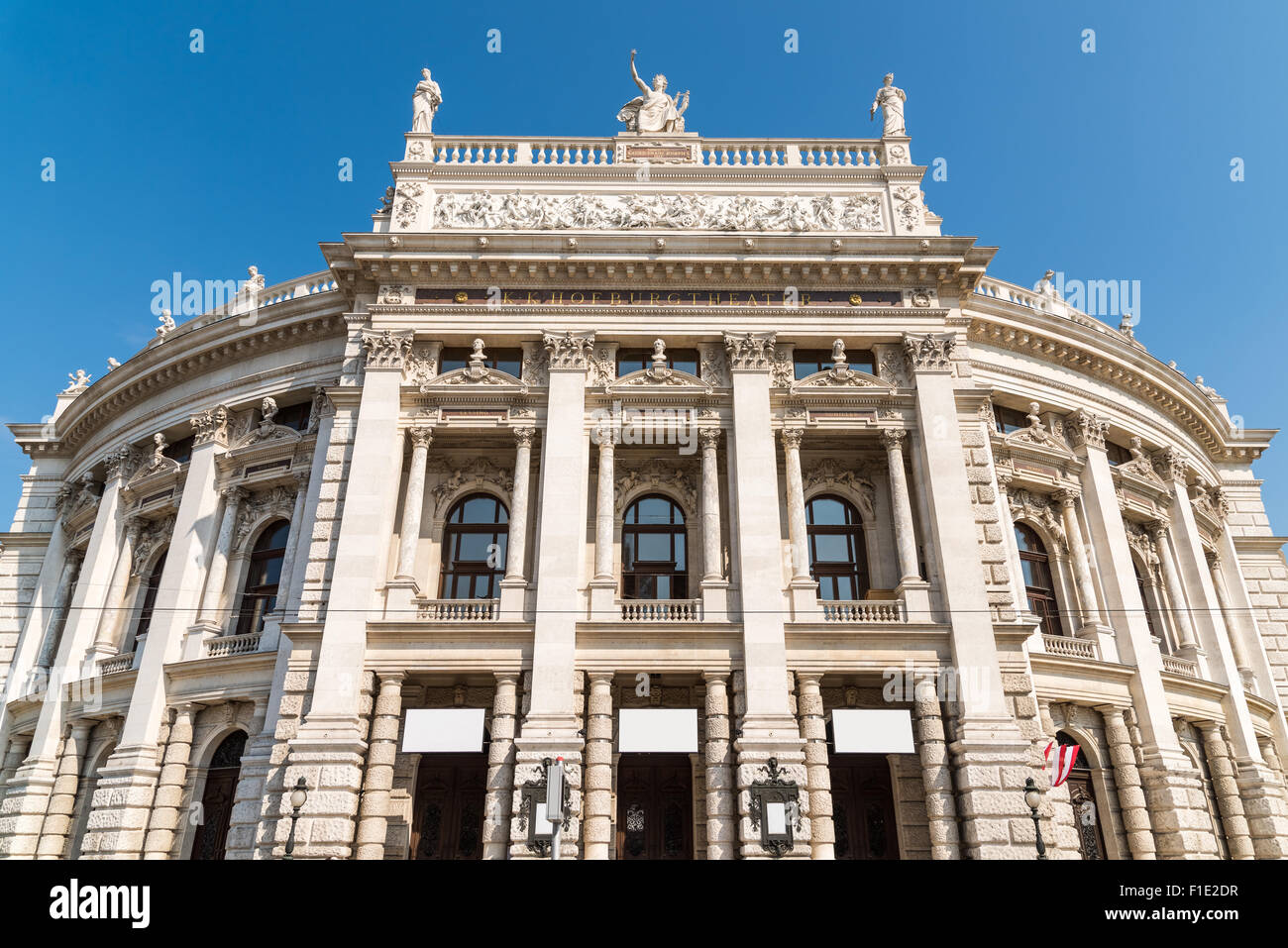 Das Burgtheater (Imperial Court Theater) ist das österreichische Nationaltheater in Wien Stockfoto