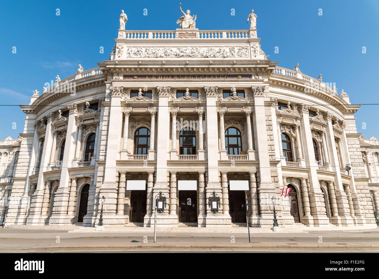 Das Burgtheater (Imperial Court Theater) ist das österreichische Nationaltheater in Wien Stockfoto
