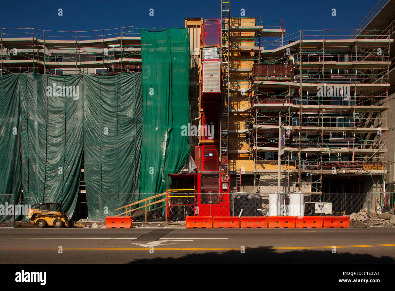 Bau, La Brea Avenue, Los Angeles, Kalifornien, USA Stockfoto