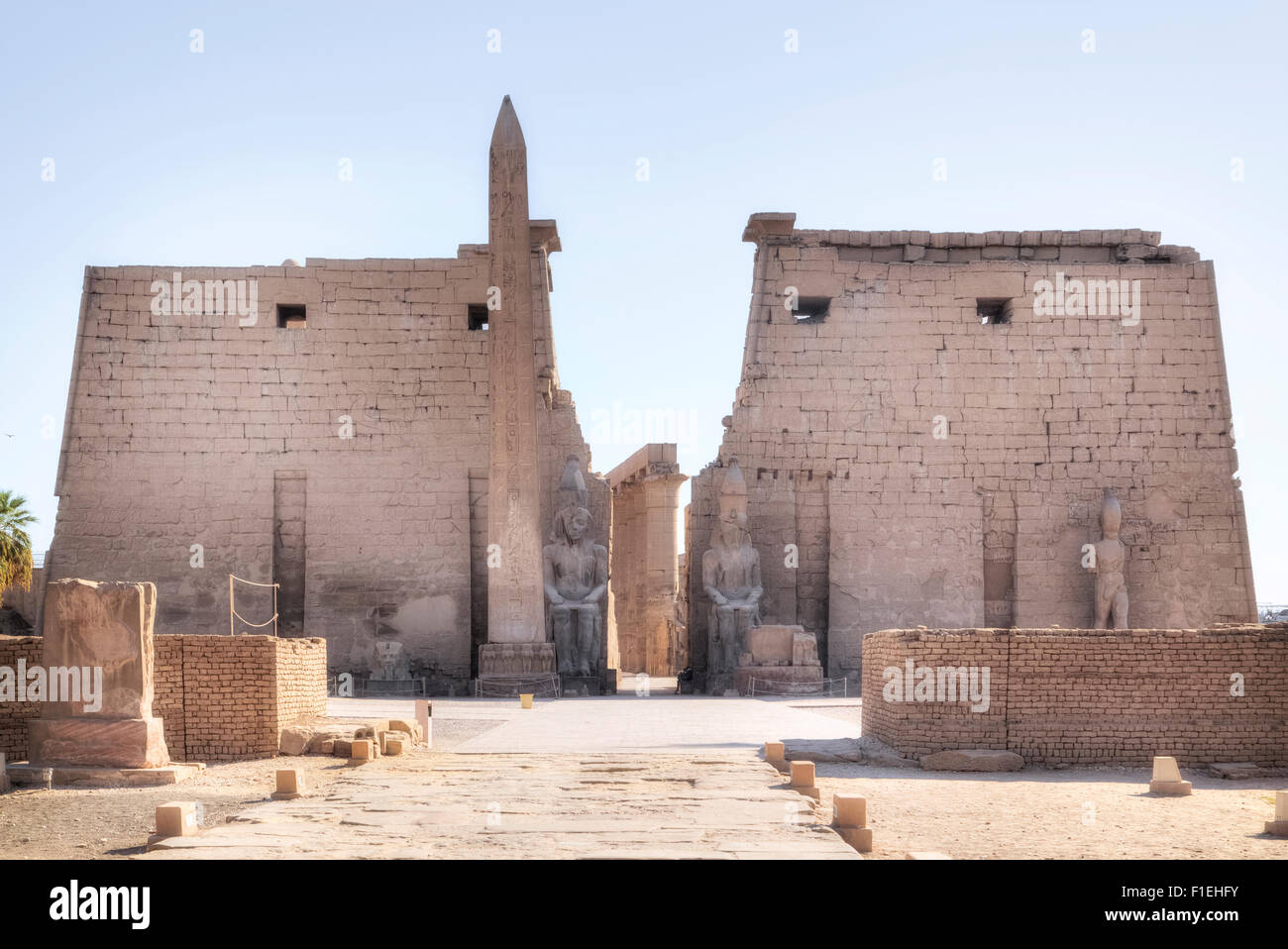 Luxor-Tempel, Theben, Ägypten, Afrika Stockfoto