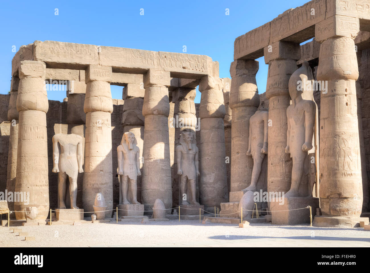 Luxor-Tempel, Theben, Ägypten, Afrika Stockfoto