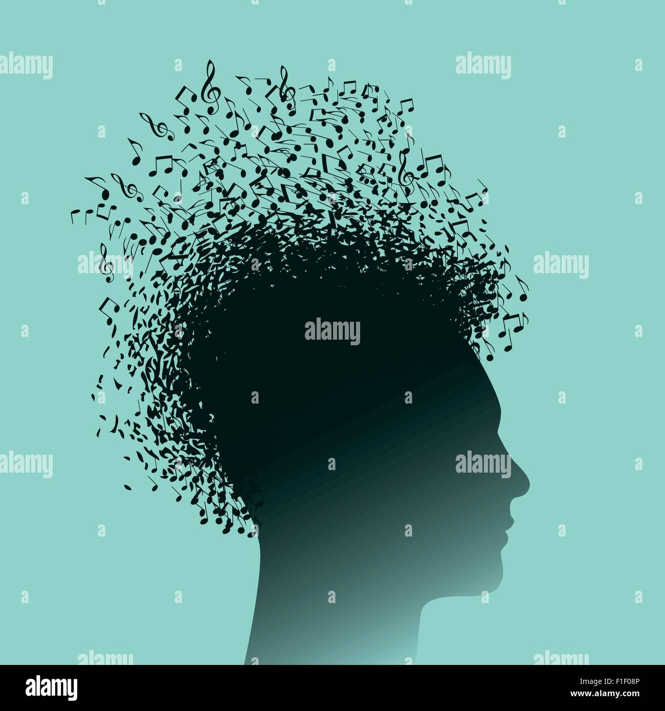 Noten-Mann Stock Vektor