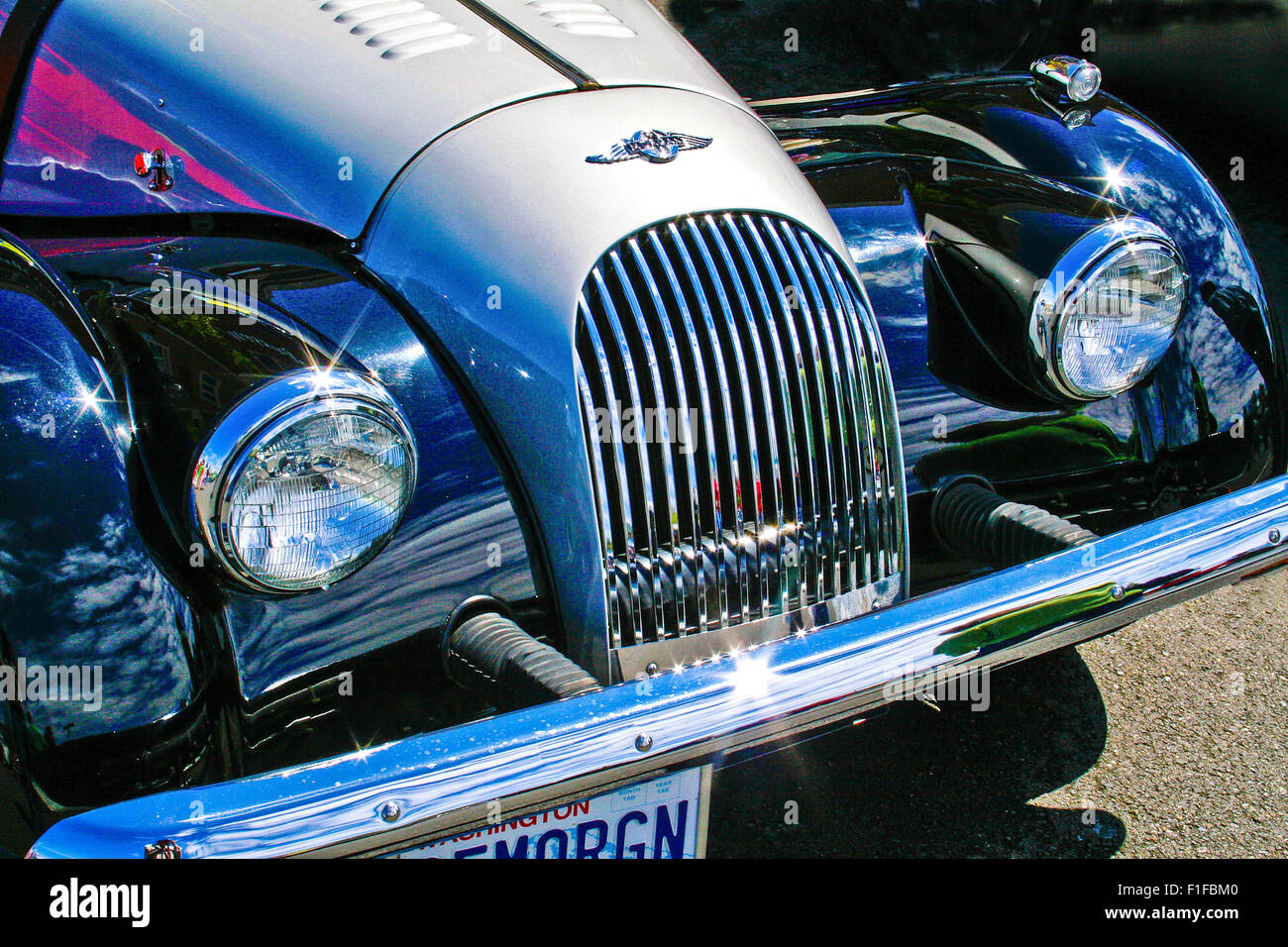 Restaurierten Morgan auf dem Display bei einem Gig Harbor, Washington-Auto-Show.   22. Mai 2010 Stockfoto