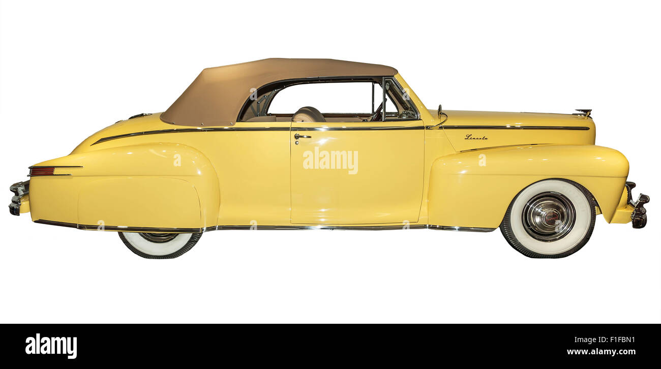 1947 Lincoln.  Auf dem Display an der amerikanischen Auto-Museum, Tacoma, Washington. 9 Mai 2015. Stockfoto