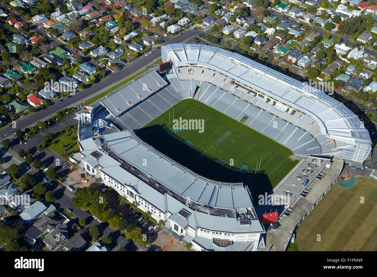 Stadion Eden Park, Auckland, Nordinsel, Neuseeland - Antenne Stockfoto