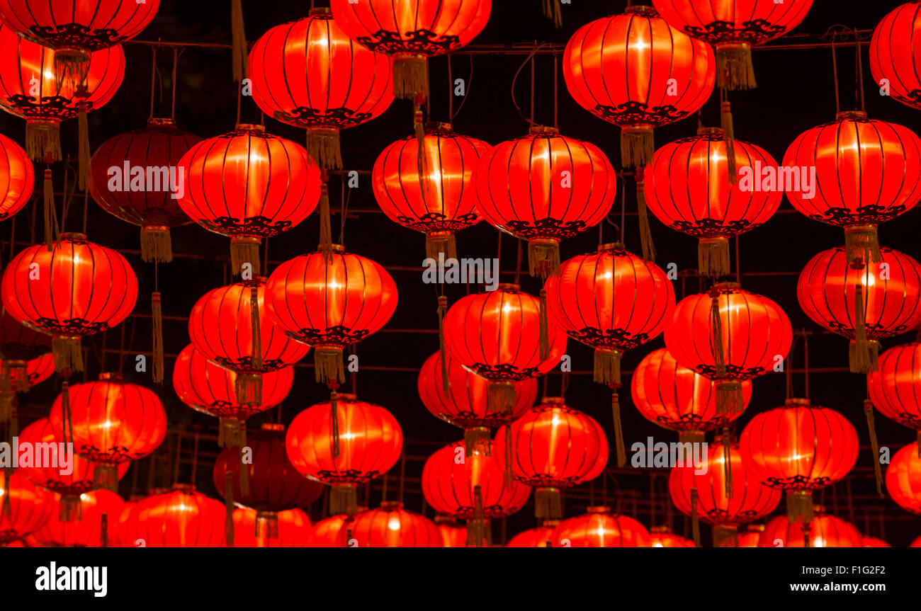 Chinese New Year Laternen Stockfoto