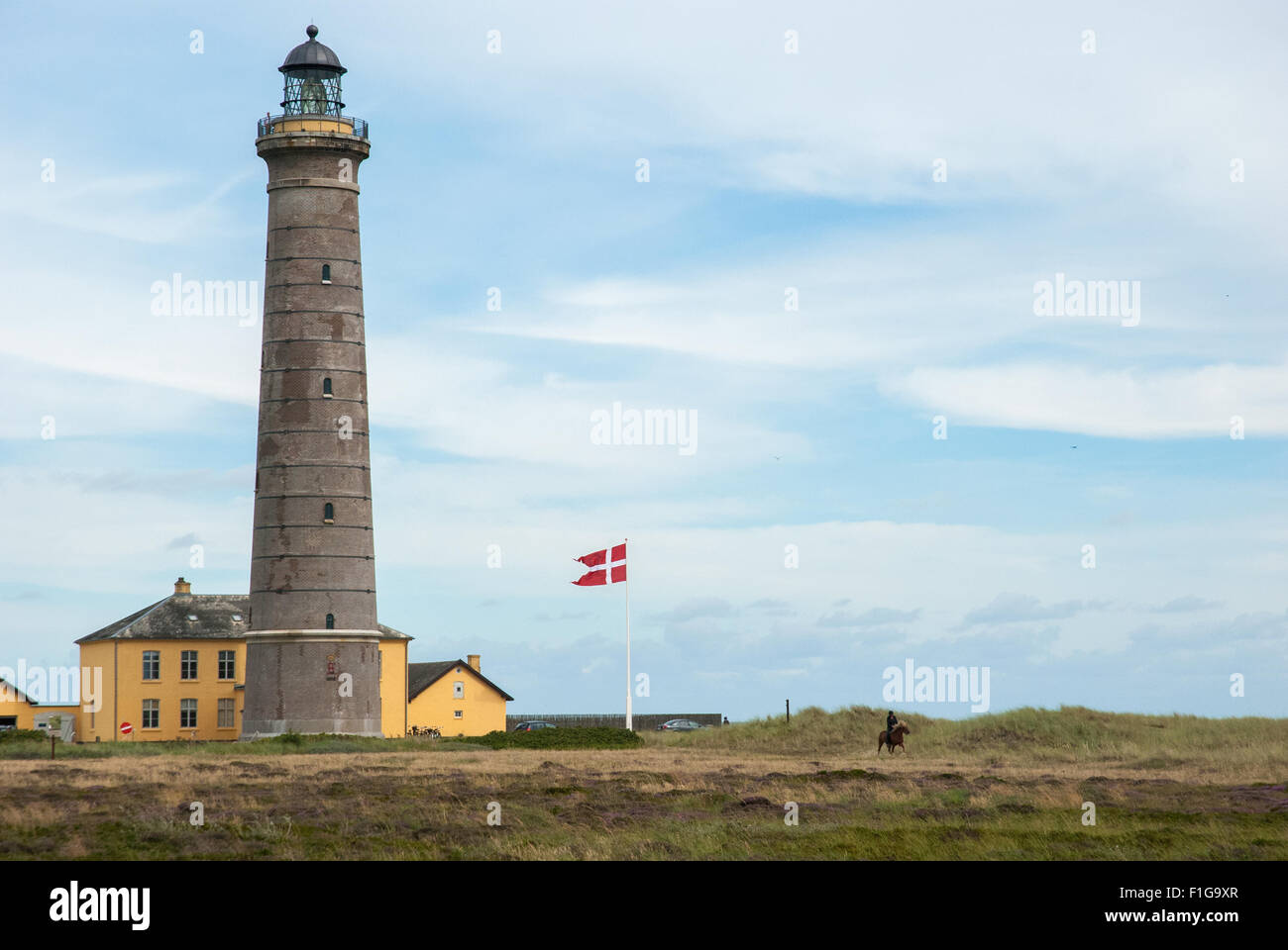 Leuchtturm in Skagen. Stockfoto