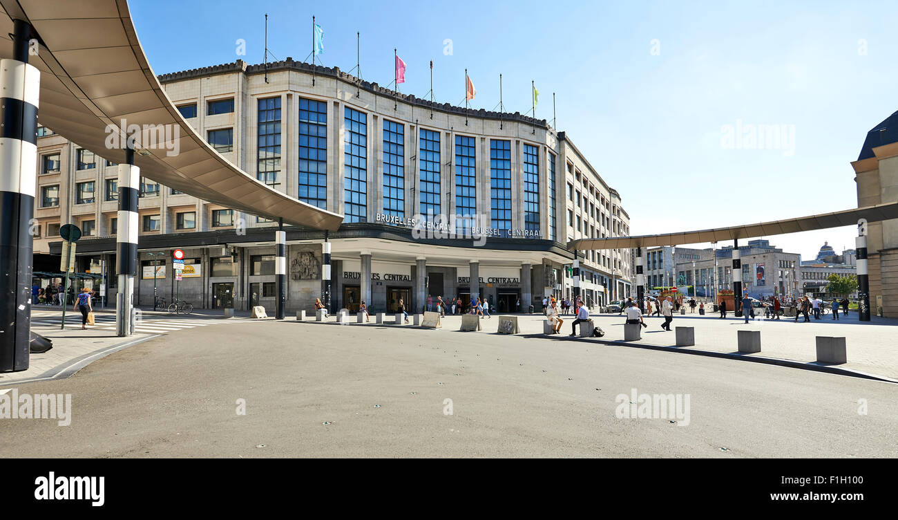 Der Brüsseler Hauptbahnhof Stockfoto