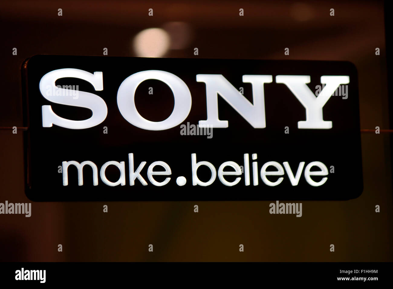 Markennamen: "Sony glauben machen", Berlin. Stockfoto