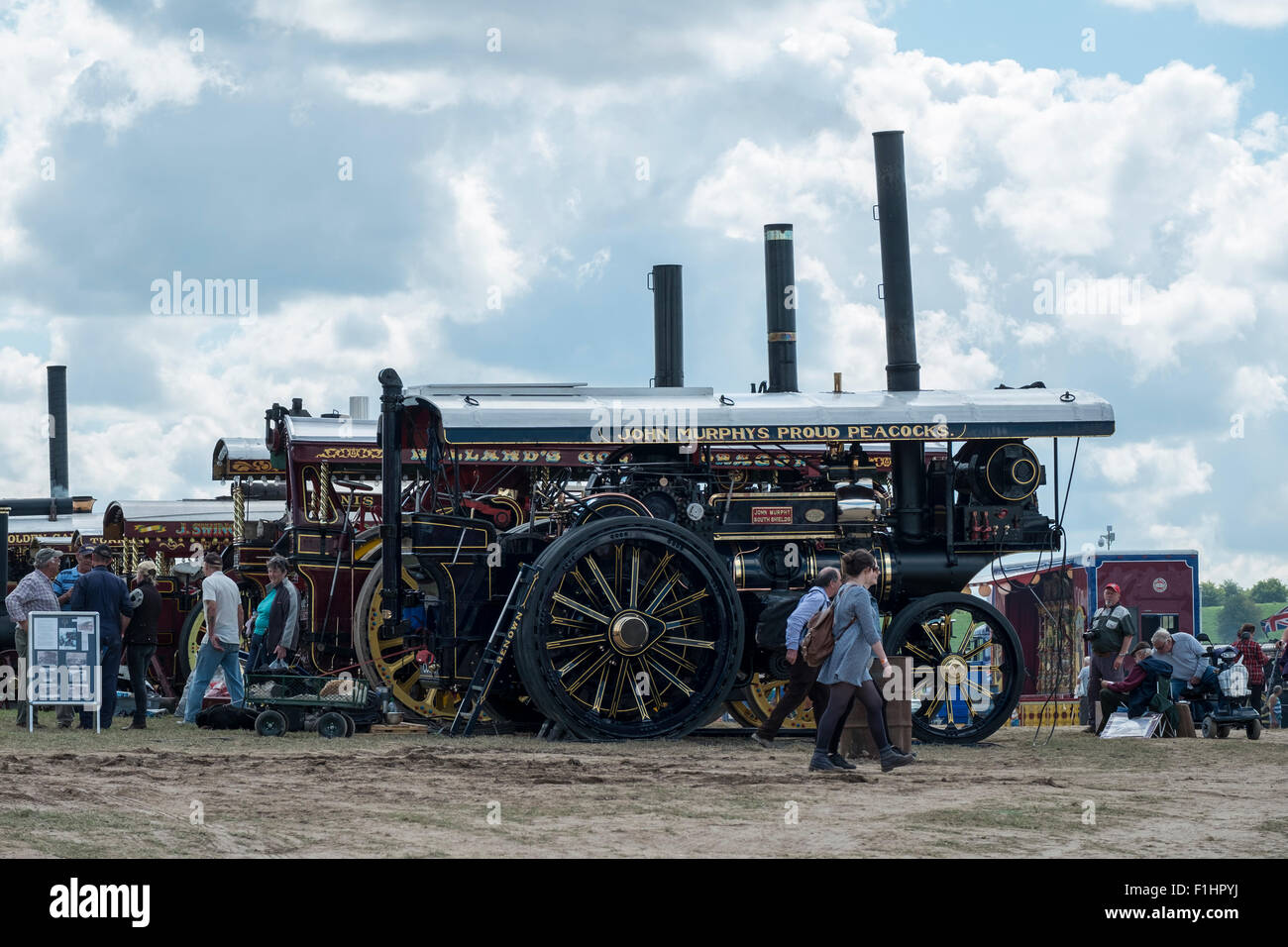 Tarrant Hinton, Blandford Form, UK.  2. September 2015. 1000 von Menschen besuchen die Great Dorset Steam Fair. Diese englische Messe ist traditionell im Dorf Tarrant Hinton, in der Nähe von Blandford Forum im Herzen der wunderschönen Dorset Landschaft statt. Bildnachweis: Paul Chambers/Alamy Live-Nachrichten Stockfoto