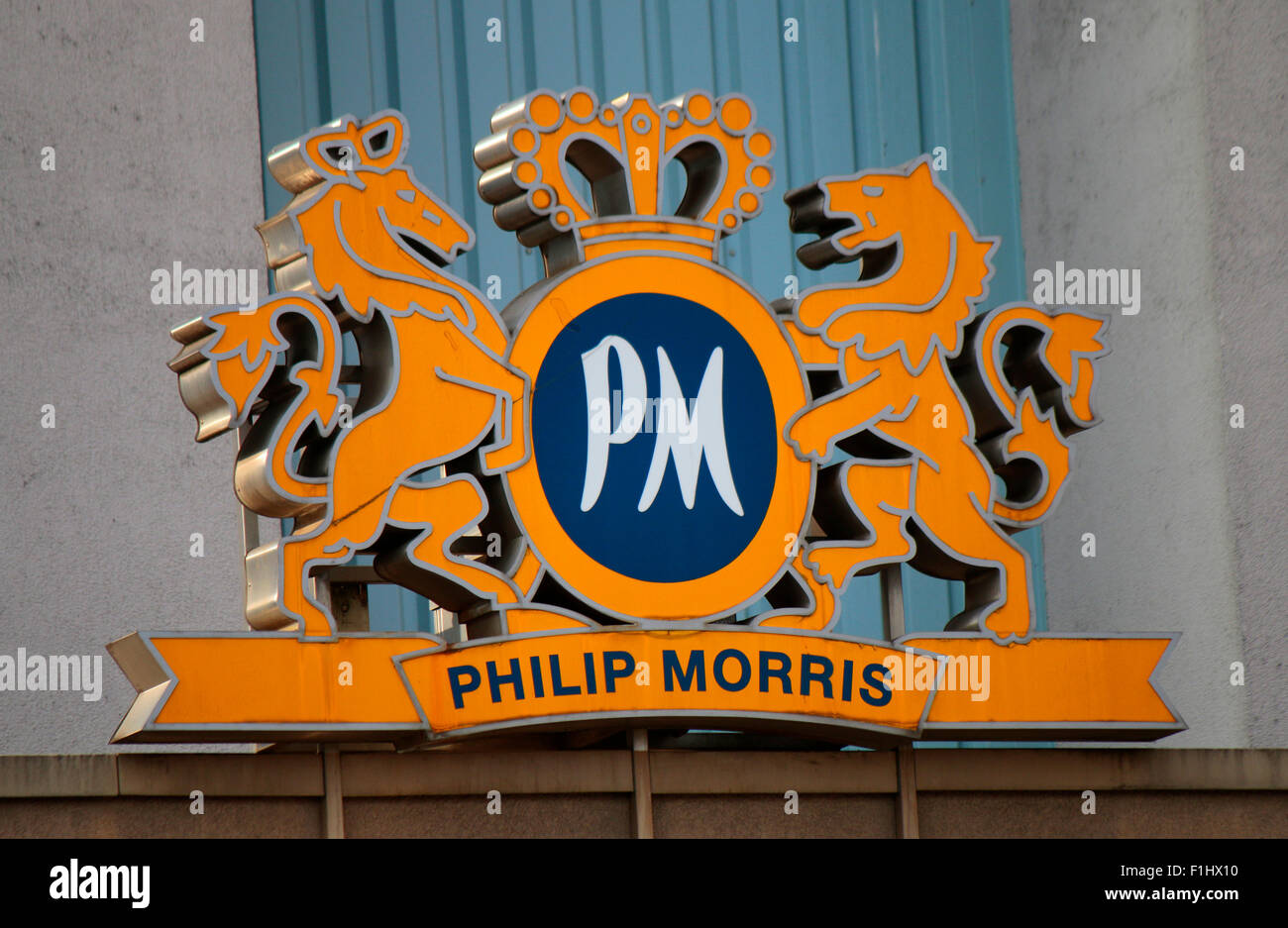 Markennamen: "Philip Morris", Berlin. Stockfoto