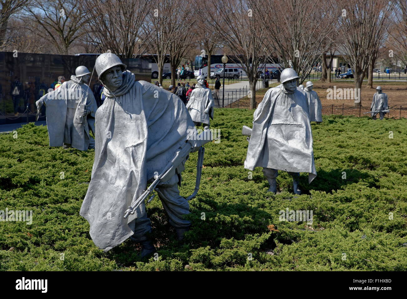 Korean War Veterans Memorial, Washington D.C. Stockfoto