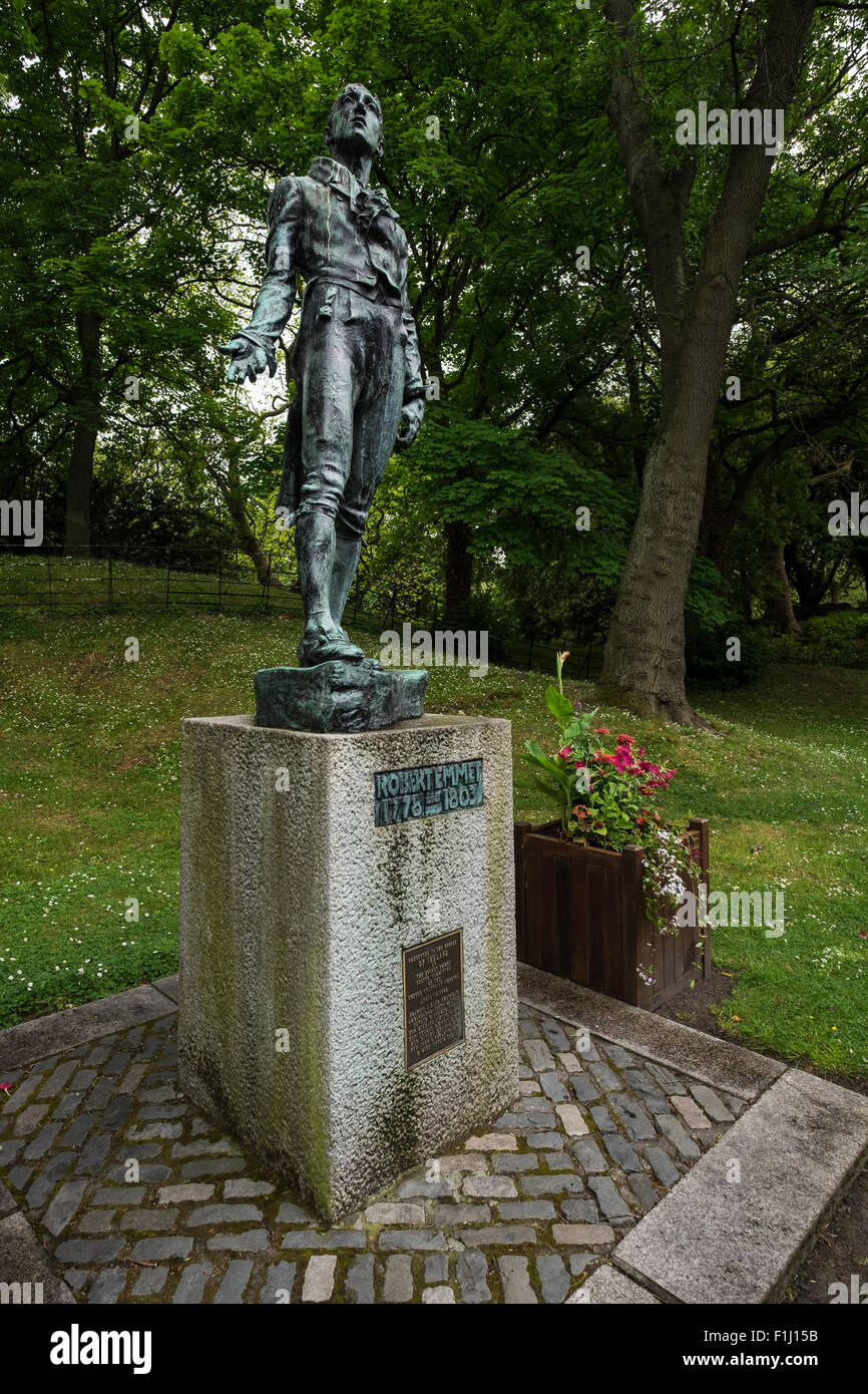 Robert Emmet Statue am St. Stephens Green, Dublin, Irland