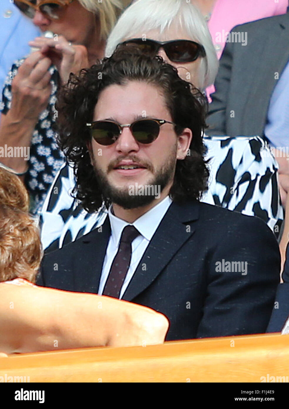 Prominente besuchen die Wimbledon Tennis Championships 2015 Featuring: Kit Harington wo: London, Vereinigtes Königreich bei: 2. Juli 2015 Stockfoto