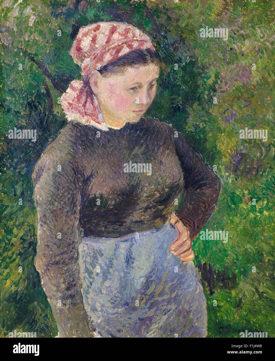 Camille Pissarro - Bäuerin Stockfoto