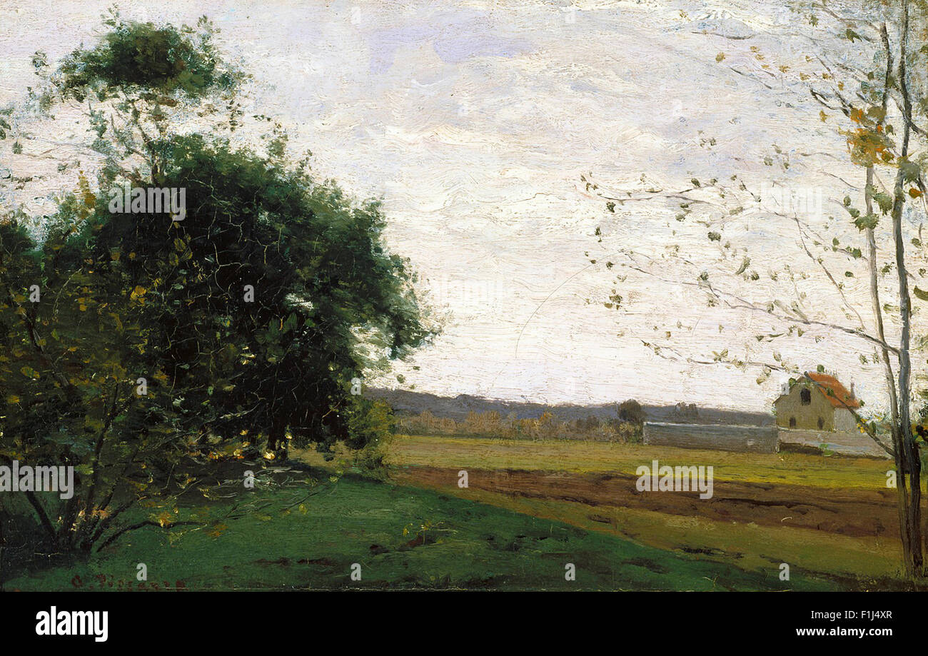 Camille Pissarro - Landschaft Stockfoto