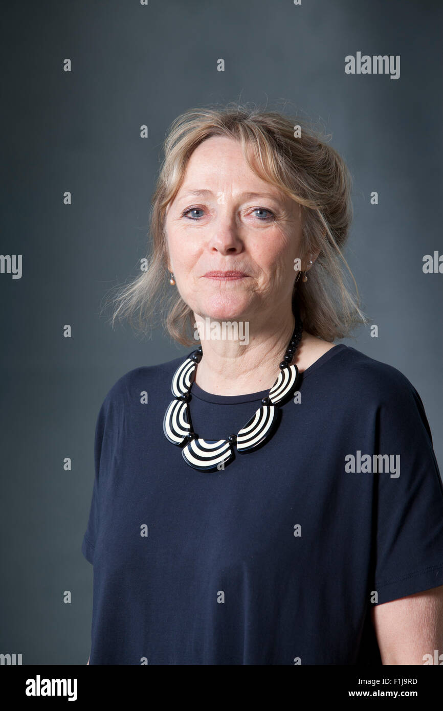 Lennie Goodings, Verlag für Virago Press. Edinburgh International Book Festival 2015. Edinburgh, Schottland. 15. August 2015 Stockfoto