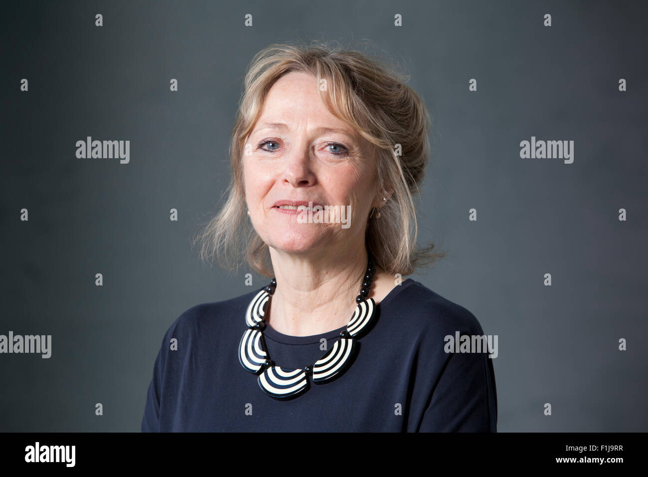 Lennie Goodings, Verlag für Virago Press. Edinburgh International Book Festival 2015. Edinburgh, Schottland. 15. August 2015 Stockfoto