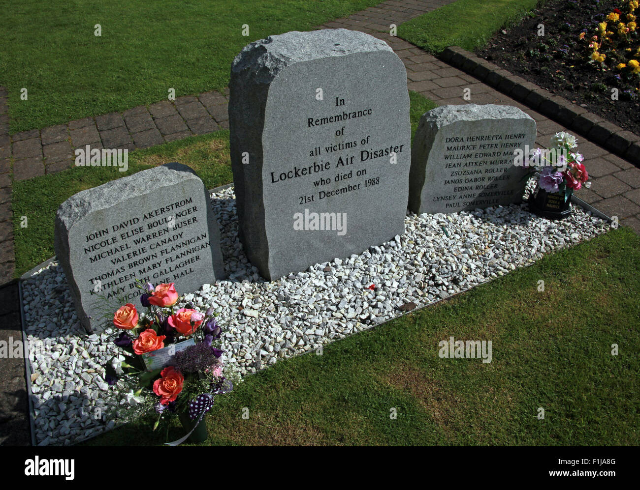 Lockerbie PanAm103 In Erinnerung Memorial, Schottland Stockfoto