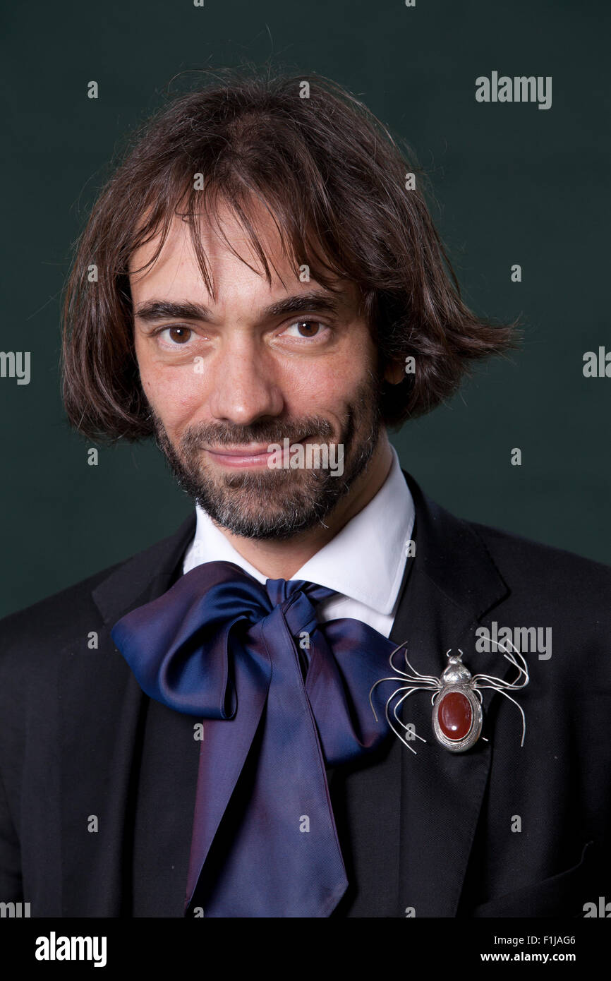 Cedric Villani, der französische Mathematiker. Edinburgh International Book Festival 2015. Edinburgh, Schottland. Stockfoto