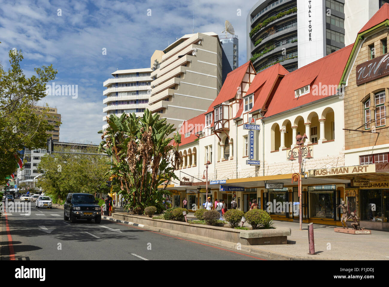 Unabhängigkeit Avenue, Windhoek (Windhuk), Khomas Region Republik Namibia Stockfoto