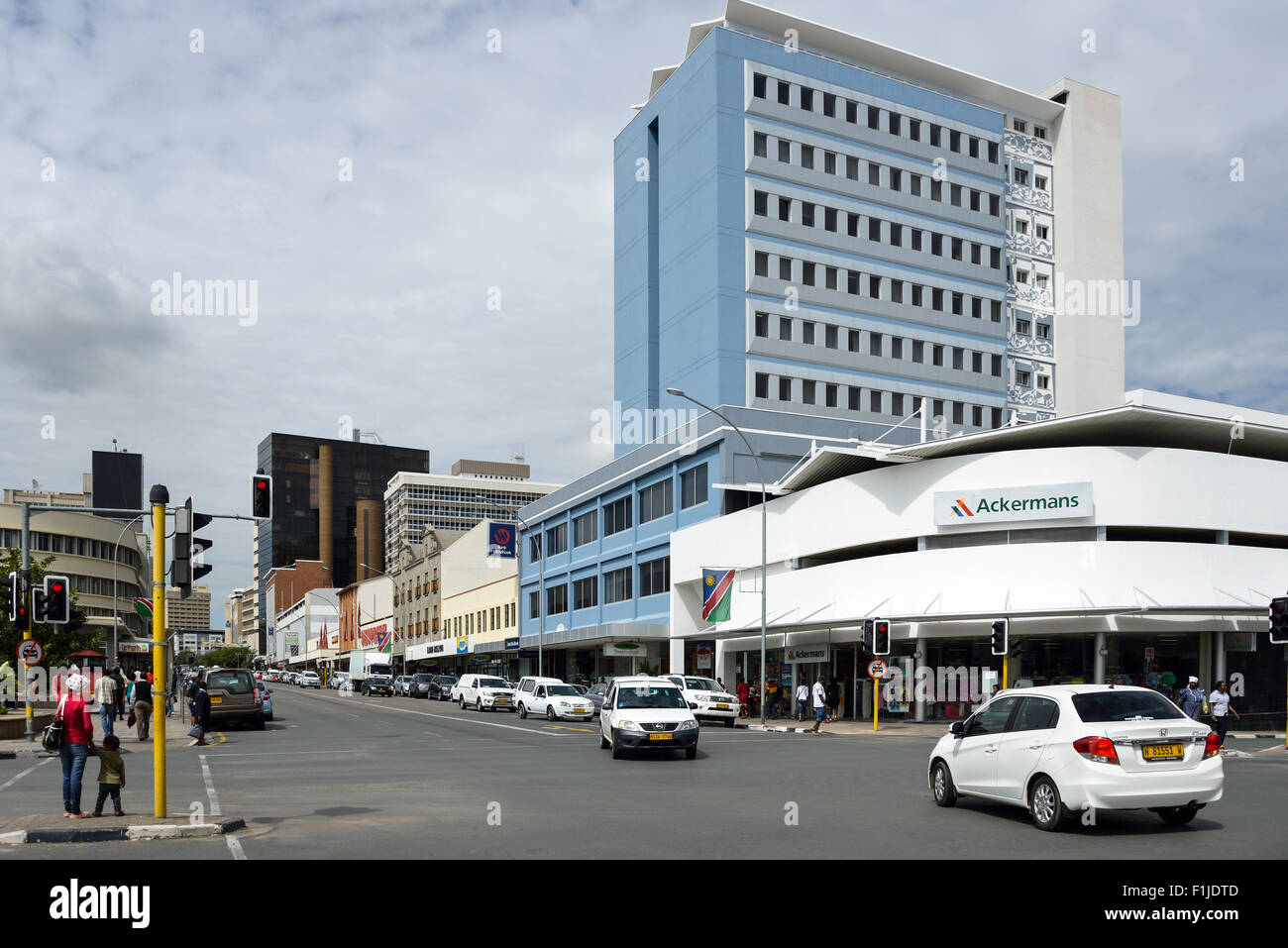 Unabhängigkeit Avenue, Windhoek (Windhuk), Khomas Region Republik Namibia Stockfoto