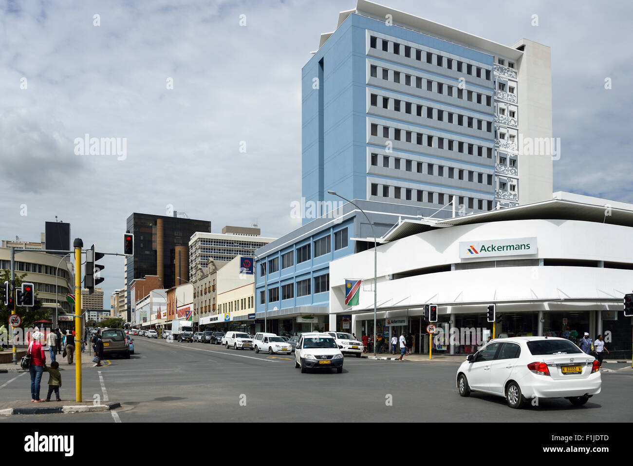Unabhängigkeit Avenue, Windhoek (Windhuk), Khomas Region Republik Namibia Stockfoto