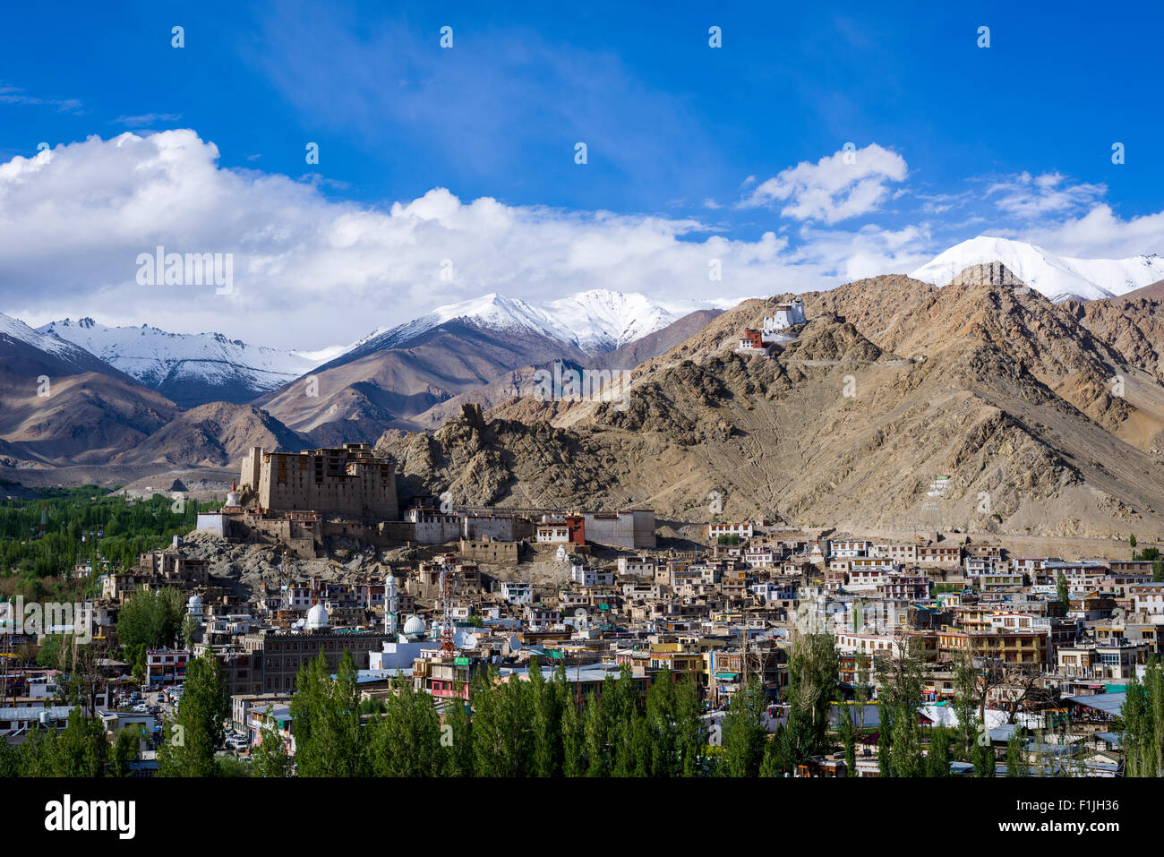 Stadtbild, Leh, Jammu und Kaschmir, Indien Stockfoto