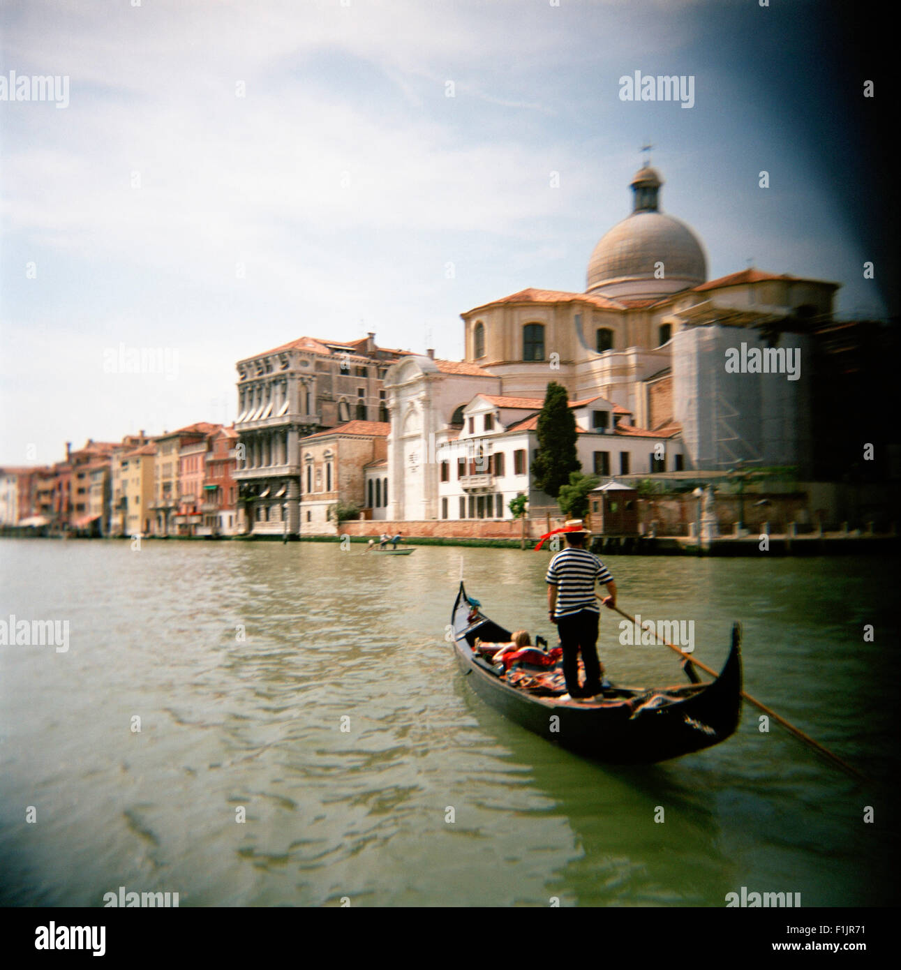 Gondel auf dem Canal Grande, Venedig, Italien Stockfoto