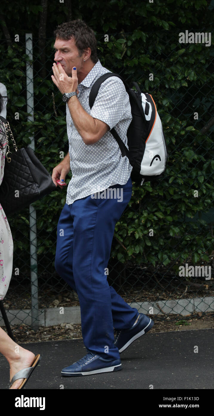 LONDON, UK, 2. Juli 2015: Pat Cash gesehen bei den Wimbledon Championships 2015 Tag vier Stockfoto