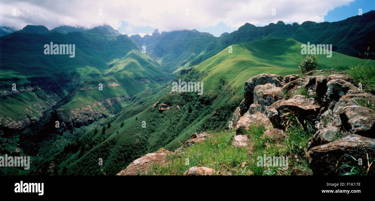 Drakensberge, KwaZulu Natal, Südafrika Stockfoto