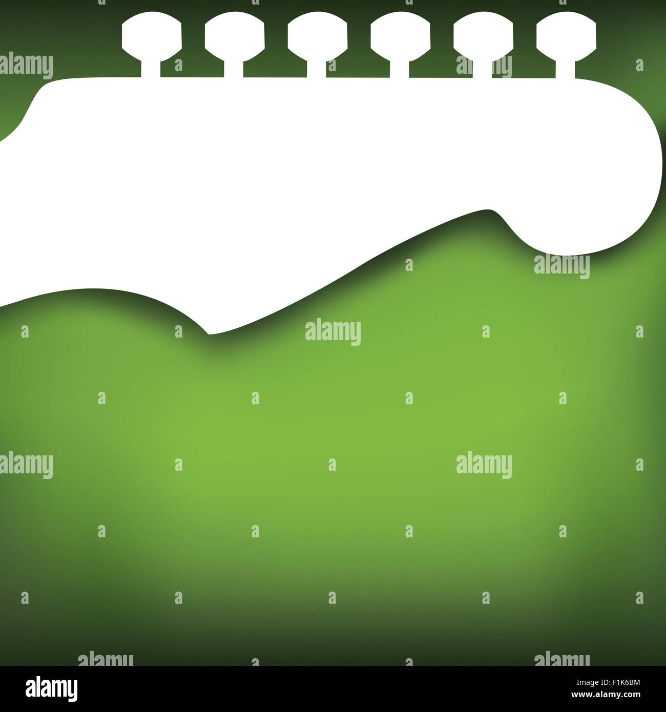 Grün-Gitarre Vector Background, mit Platz für Ihren text Stock Vektor