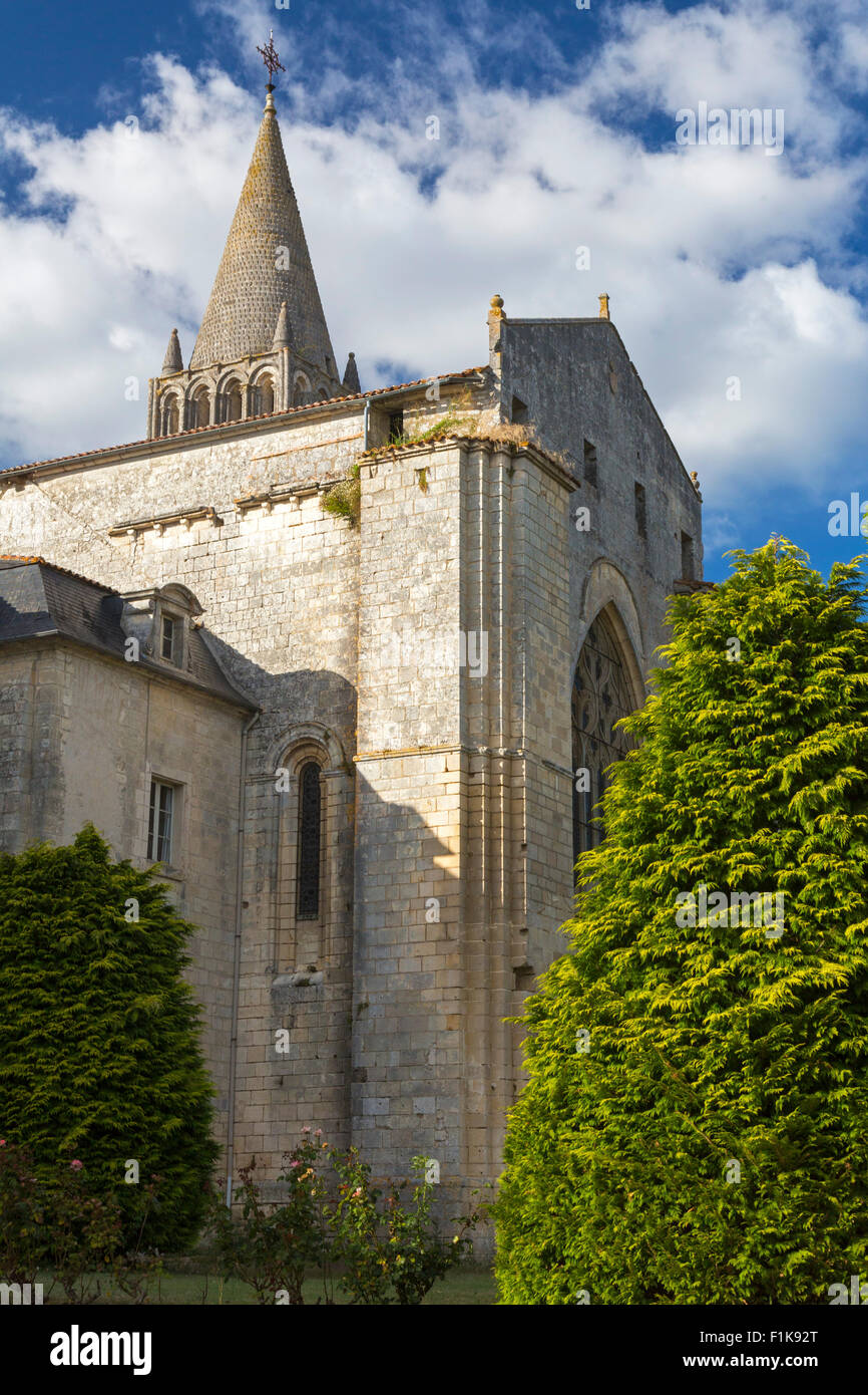 Bassac Abbey, Poitou-Charentes, Süd-west Frankreich Stockfoto