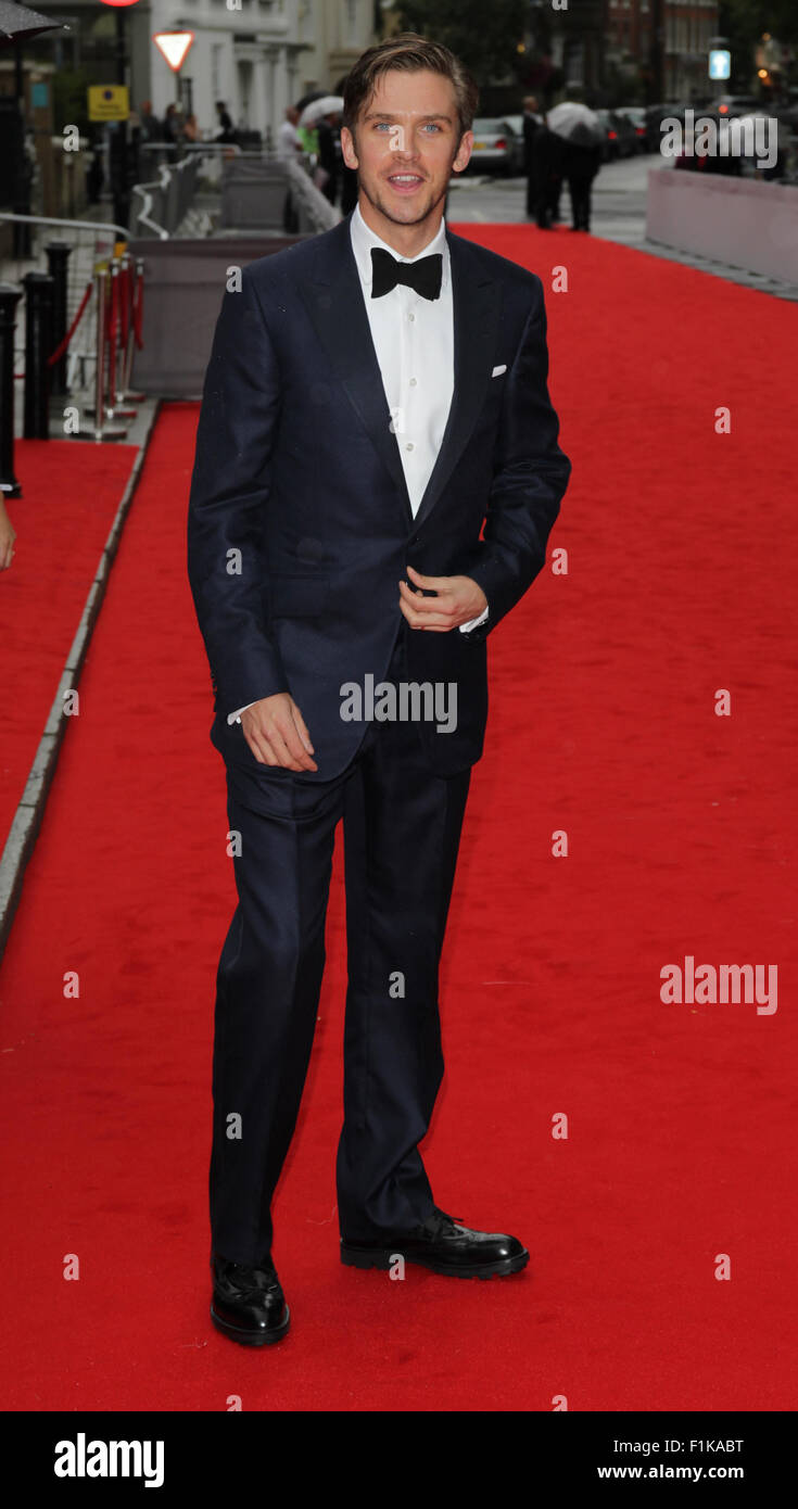 London, UK, 11. August 2015: Dan Stevens besucht die BAFTA Tribute to Downton Abbey in London Stockfoto